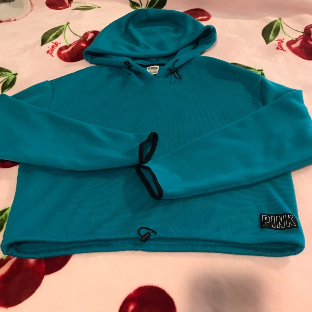Vs pink crop hoodie